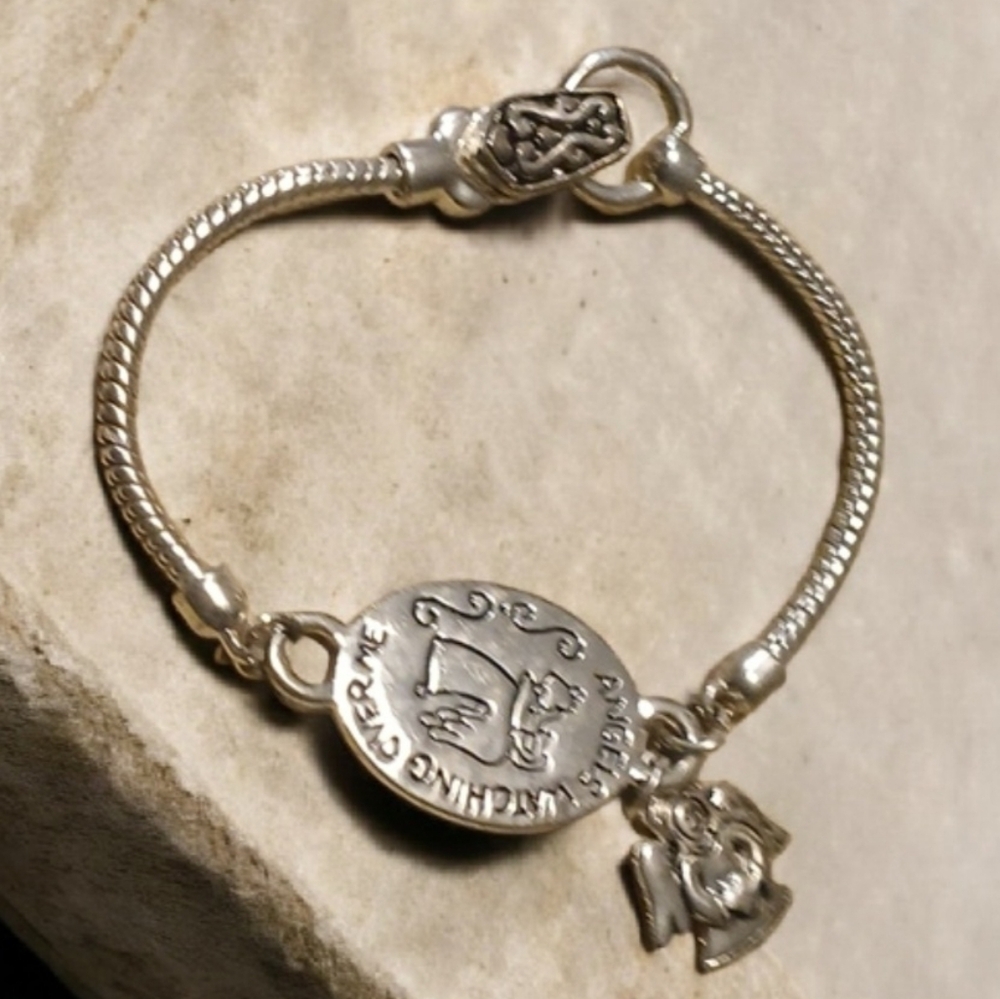 Silver Angel Charm Bracelet - Picture 4 of 6